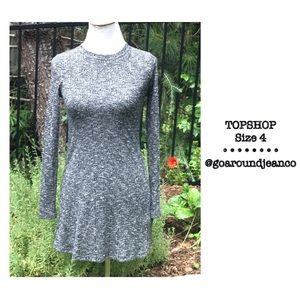 TOPSHOP Long Sleeve Dress Size 4